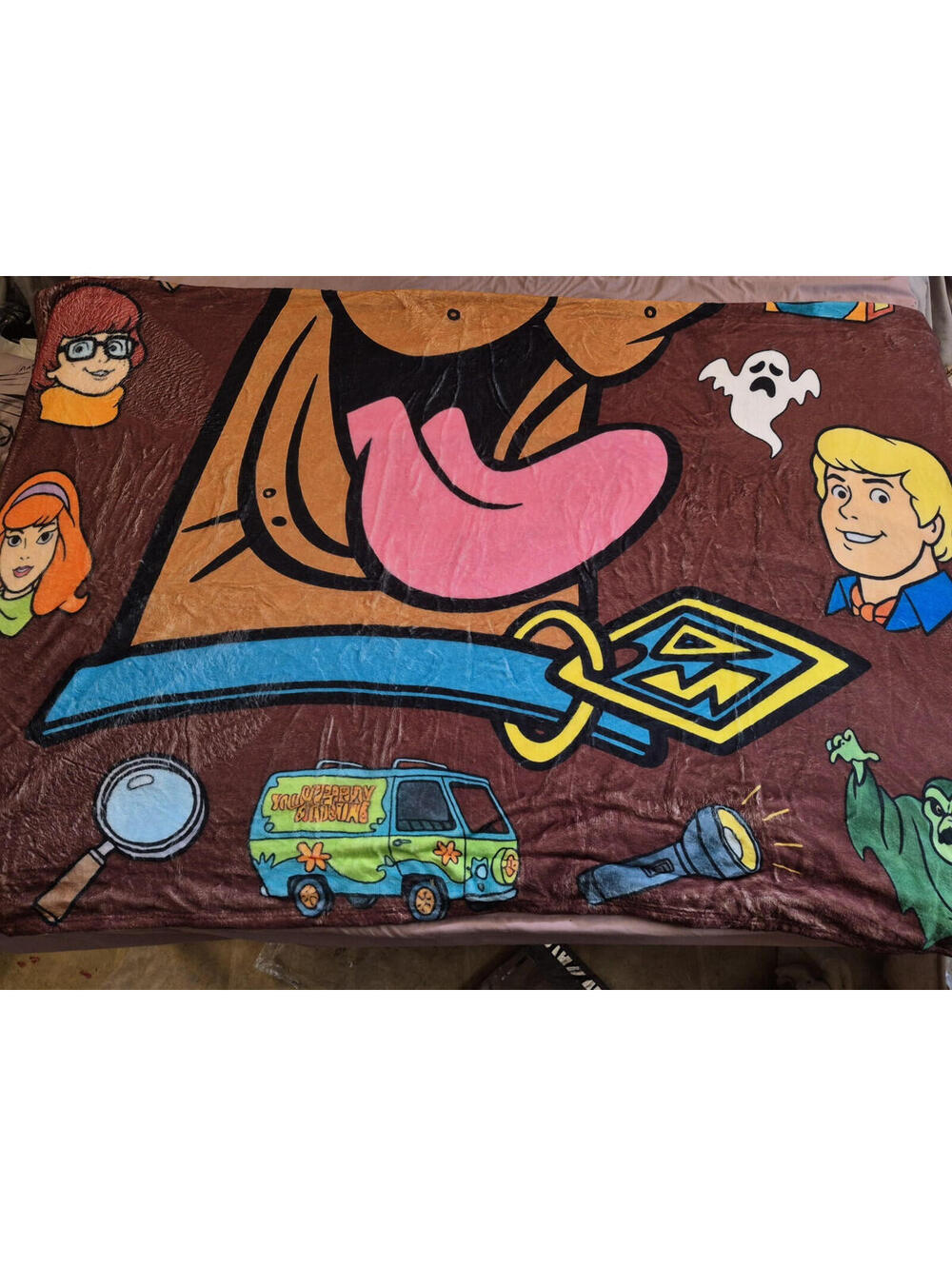 Scooby-Doo Character Print Polyester Throw Blanket, Multicolor Kids 50x60 in